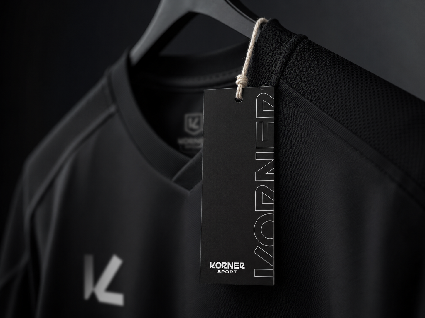 Etiqueta colgante Korner Sport, detalle